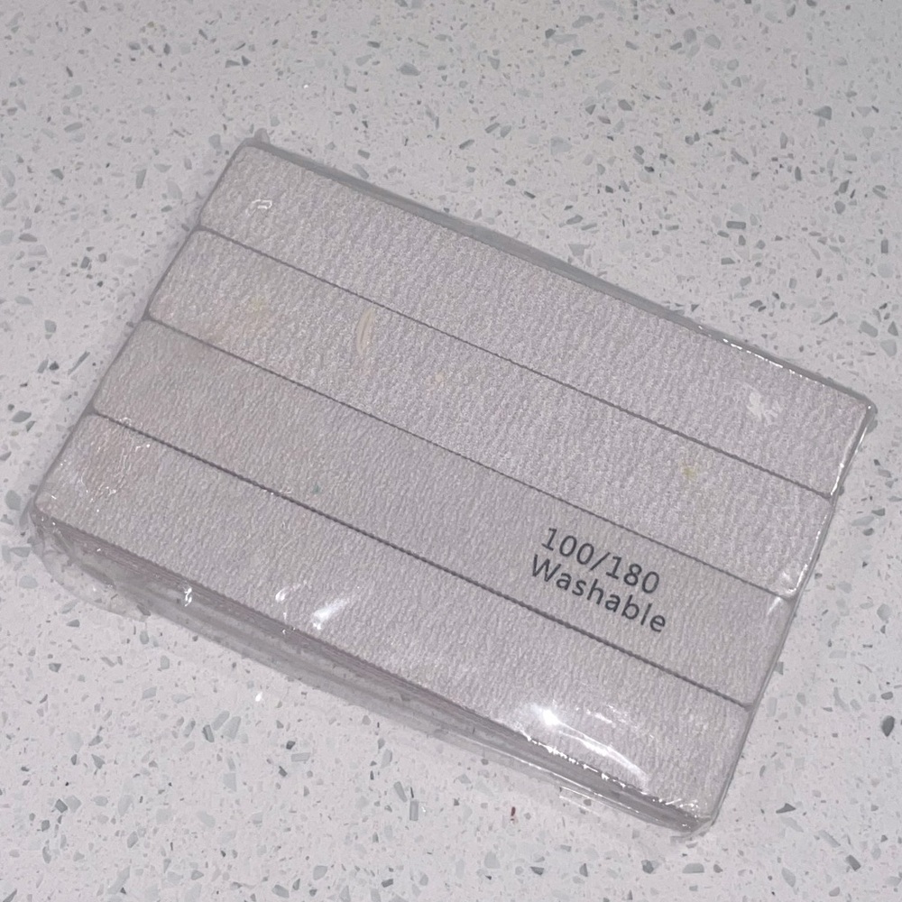 Nail File Jumbo Shape 100/180 GRIT 💅🏾 (12 pack)